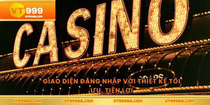 Giao diện đăng nhập với thiết kế tối ưu, tiện lợi